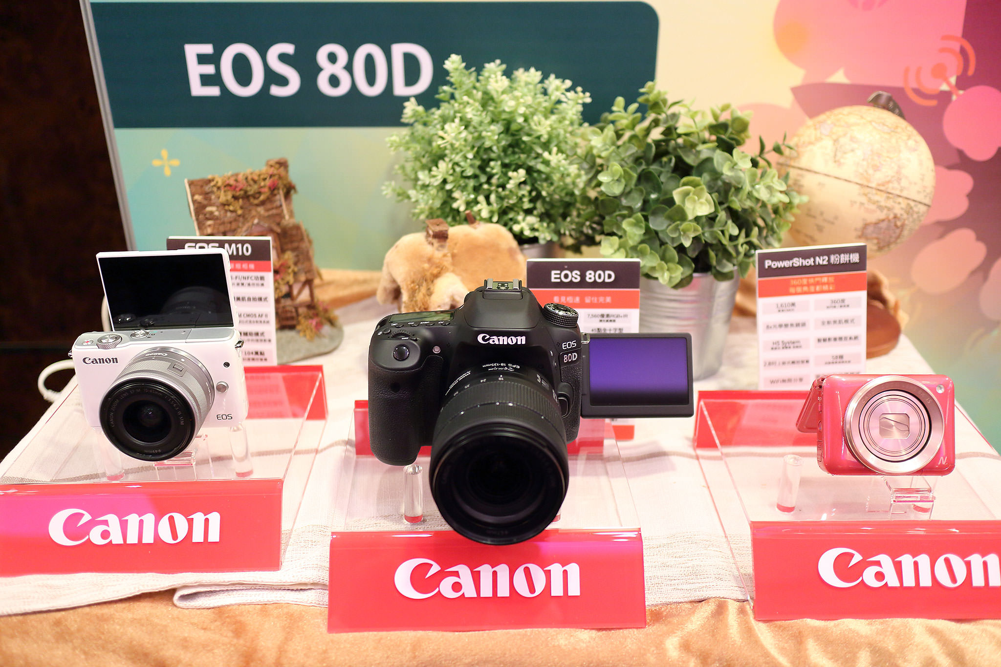 圖說三，Canon Photo Land邊拍邊玩5大體驗區讓你感受全系列產品魅力，購買指定相機將附贈各式好禮及攝影周邊商品。