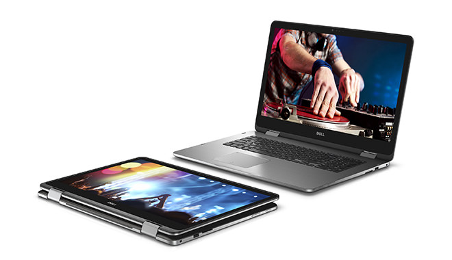 Two Dell Inspiron 17 7000 Series (Model 7778) 2-in-1 Touch notebook computesr, codename Starlord.