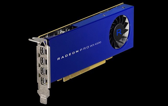 圖三：Radeon Pro WX 4100 GPU提供可滿足CAD專業人士對小尺寸產品工作站需求的中階應用效能