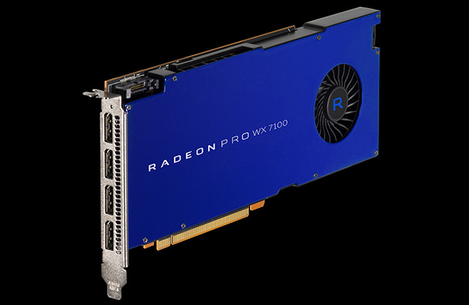 圖一：Radeon Pro WX 7100 GPU可面對嚴苛的設計工程以及媒體與娛樂內容製作流程，為專業級虛擬實境內容創作打造