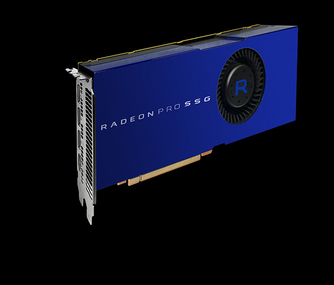 圖一：AMD Radeon SSG記憶體容量從從1 TB開始，造就大幅躍升的效能，可滿足要求嚴苛性能的使用情境需求