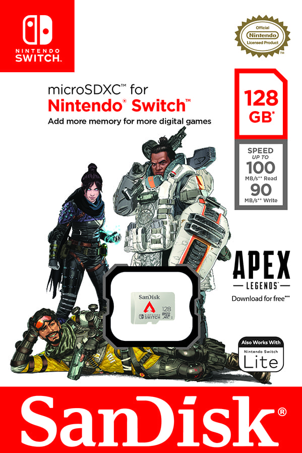 Western Digital推出 Apex英雄 專屬任天堂switch新記憶卡 電腦diy